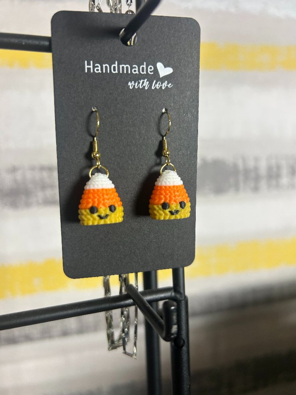 Candy Corn Earrings
